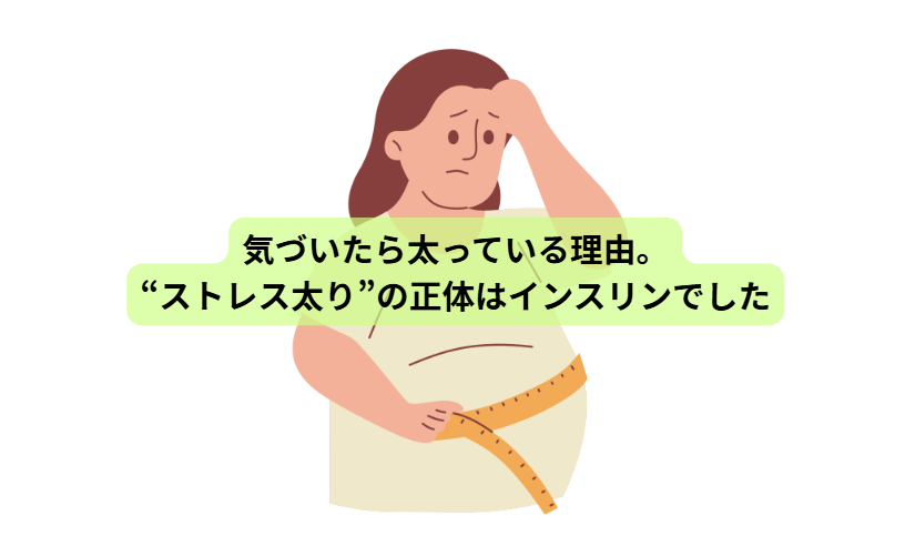 新生活で体調を崩す人へ【第6回】 気づいたら太っている理由。“ストレス太り”の正体はインスリンでした