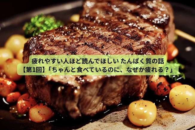 疲れやすい人ほど読んでほしい たんぱく質の話【第1回】 「ちゃんと食べているのに、なぜか疲れる？」