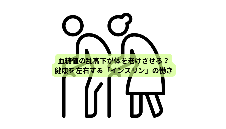 分子栄養学とは？【第５回】　血糖値の乱高下が体を老けさせる？健康を左右する「インスリン」の働き