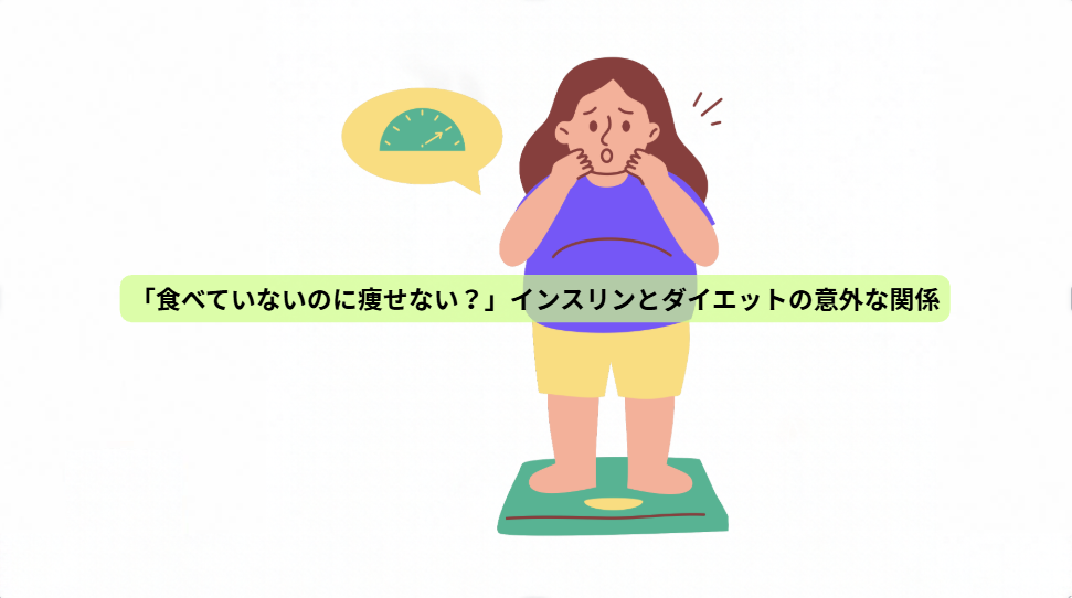 痩せるカギはインスリン？脂肪が燃える体の仕組み【第１回】「食べていないのに痩せない？」インスリンとダイエットの意外な関係
